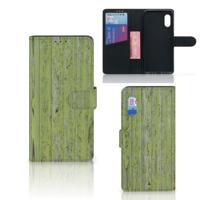 Samsung Xcover Pro | Book Style Case | Green Wood