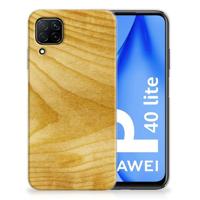 Huawei P40 Lite | Bumper Hoesje | Licht Hout