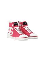 Dolce & Gabbana Kids Portofino Space high-top sneakers - Rose