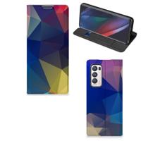 OPPO Find X3 Neo Stand Case Polygon Dark
