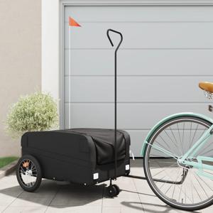 Fietstrailer 45 kg ijzer zwart