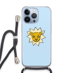Kleine leeuw: iPhone 13 Pro Transparant Hoesje met koord