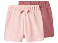 lupilu Set van 2 kinder jogging shorts (roze/lichtroze, 110/116)