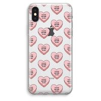 Chicks before dicks: iPhone XS Max Transparant Hoesje