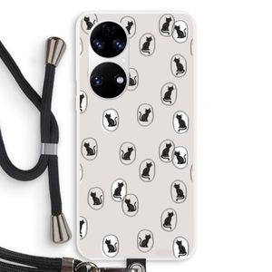 Miauw: Huawei P50 Transparant Hoesje met koord