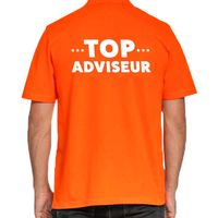 Top adviseur beurs/evenementen polo shirt oranje vo - thumbnail