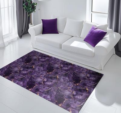 Paarse kleur marmeren vinyl tapijt