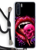 Dodelijk zoet: Oppo A91 Transparant Hoesje met koord