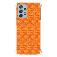 Samsung Galaxy A73 Doorzichtige Silicone Hoesje Batik Oranje - thumbnail