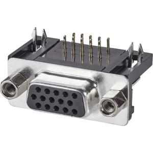 ASSMANN WSW A-HDF 15 A-KG/T D-sub female connector 90 ° Aantal polen: 15 Solderen 1 stuk(s)