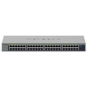NETGEAR GS748 Unmanaged Gigabit Ethernet (10/100/1000) Power over Ethernet (PoE) Grijs