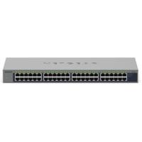 NETGEAR GS748 Unmanaged Gigabit Ethernet (10/100/1000) Power over Ethernet (PoE) Grijs NETGEAR GS748 Unmanaged Gigabit Ethernet (10/100/1000) Power over Ethernet (PoE) Grijs