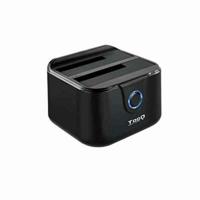 Dock Station Dual TooQ TQDS-802B 2.5" / 3.5" SATA USB 3.0 Zwart