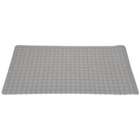 Anti-slip badmat lichtgrijs 69 x 39 cm rechthoekig - Badmatjes