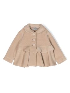 Il Gufo peplum buttoned fleece coat - Tons neutres