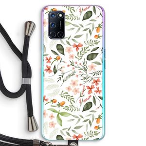 Sweet little flowers: Oppo A92 Transparant Hoesje met koord