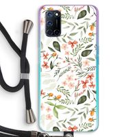 Sweet little flowers: Oppo A92 Transparant Hoesje met koord