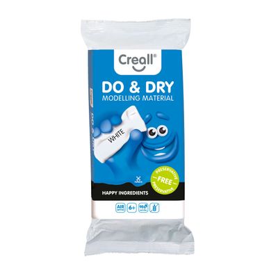 Creall do&dry boetseerklei conserveringsvrij wit, 500gr.