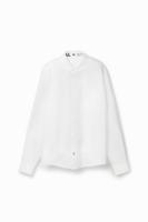 Basic shirt met contrasterende details - WHITE - L