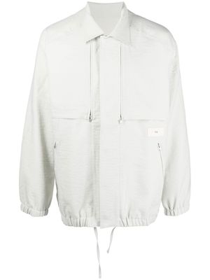 Y-3 veste à fermeture dissimulée - Gris