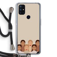 Girls girls girls: OnePlus Nord N10 5G Transparant Hoesje met koord