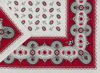 Boerenzakdoek Koffieboon rood 55 x 55 cm