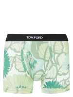 TOM FORD boxer en coton stretch à fleurs - Vert