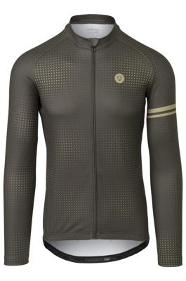 AGU Pixel Fietsshirt Lange Mouwen Essential Heren - Groen - M