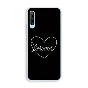 Forever heart black: Huawei P Smart Pro Transparant Hoesje