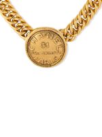 CHANEL Pre-Owned collier à pendentif médaillon (années 1980) - Or