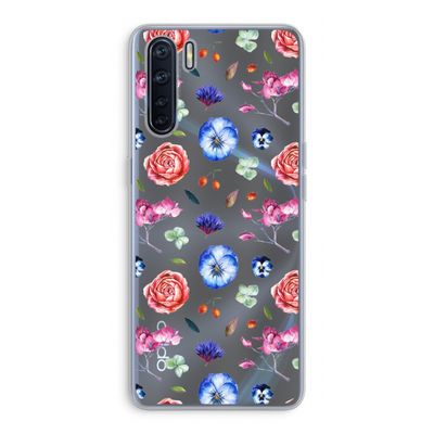 Bloemetjes: Oppo A91 Transparant Hoesje