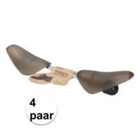 Storage Solutions schoenspanners - 8x stuks - grijs - metalen veer - kunststof - maat 37 tot 48