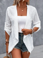 Loose Casual Plain Others Kimono