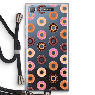 Donuts: Sony Xperia XZ1 Transparant Hoesje met koord