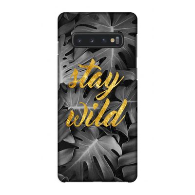 Stay wild: Samsung Galaxy S10 4G Volledig Geprint Hoesje