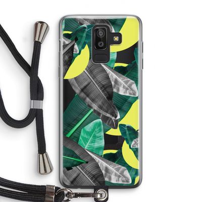 Fantasie jungle: Samsung Galaxy J8 (2018) Transparant Hoesje met koord