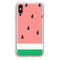 Watermeloen: iPhone X Transparant Hoesje