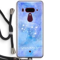 Sterrenbeeld - Licht: HTC U12+ Transparant Hoesje met koord