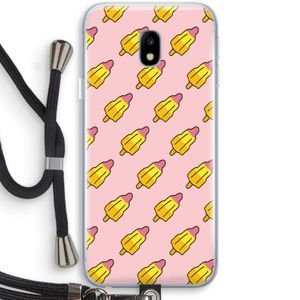 Waterijsjes: Samsung Galaxy J3 (2017) Transparant Hoesje met koord