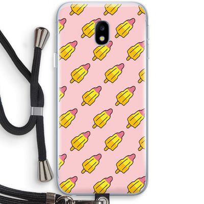 Waterijsjes: Samsung Galaxy J3 (2017) Transparant Hoesje met koord