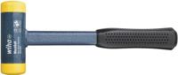 Wiha kunststof hamer terugslagloos | middelhard | met holle metalen steel | rond-slagkop | 135 mm | 50 mm - 2127 - 02127