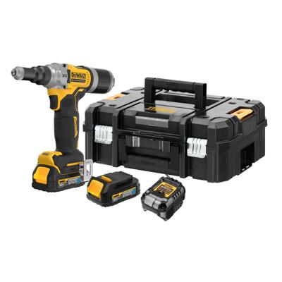 DeWalt DCF414E2GT-QW Accu Klinknagelpistool | 6,4 mm | XR 18V | 2x 1,7Ah Accu&apos;s + lader | In koffer - DCF414E2GT-QW