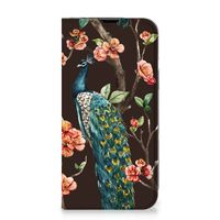 iPhone 14 Hoesje maken Pauw met Bloemen