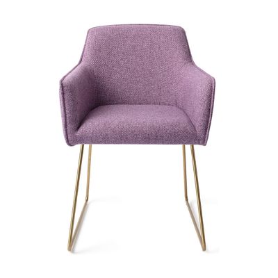 Jesper Home Hofu eetkamerstoel Violet Daisy slide gold