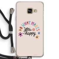 Happy days: Samsung Galaxy A3 (2016) Transparant Hoesje met koord