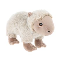 Keel Toys pluche Capybara knuffeldier - grijs - staand - 20 cm   -