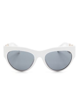 Versace Eyewear lunettes de soleil Medusa à monture papillon - Blanc
