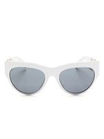 Versace Eyewear lunettes de soleil Medusa à monture papillon - Blanc