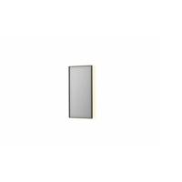 Spiegel INK SP32 40x4x80 cm Incl. Indirect LED-Verlichting Rondom en Spiegelverwarming Mat Zwart