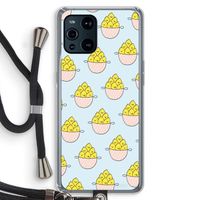Citroenen: Oppo Find X3 Pro Transparant Hoesje met koord